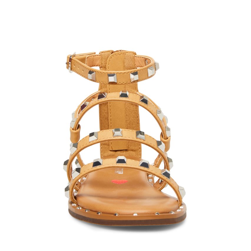 Brown Steve Madden Jtravel Kids' Flat Sandals | PH 5126ZBY